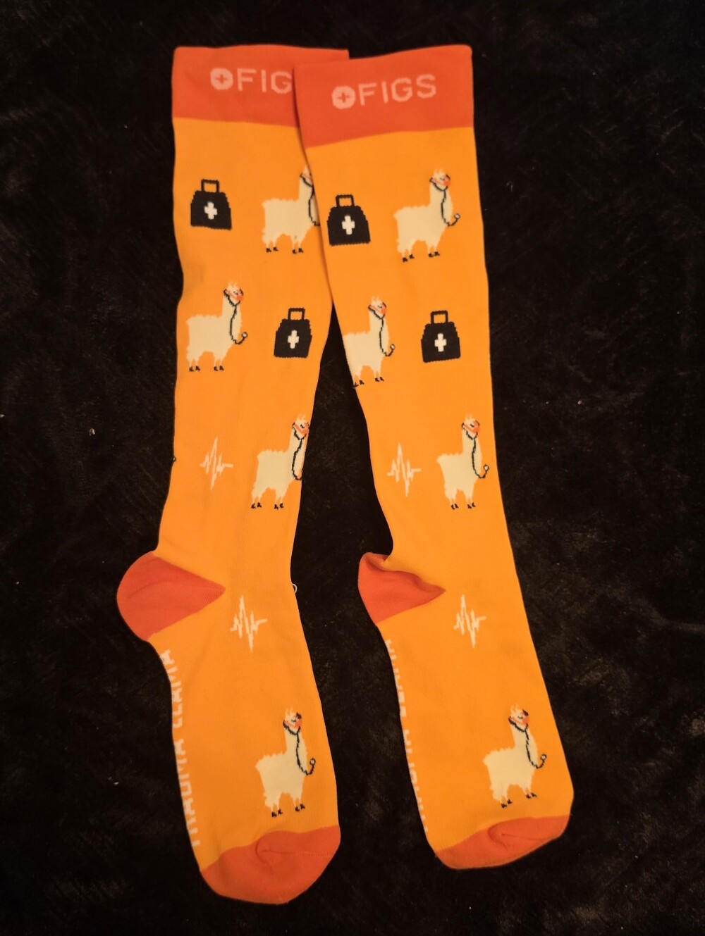 New Figs socks LLAMA Compression Socks